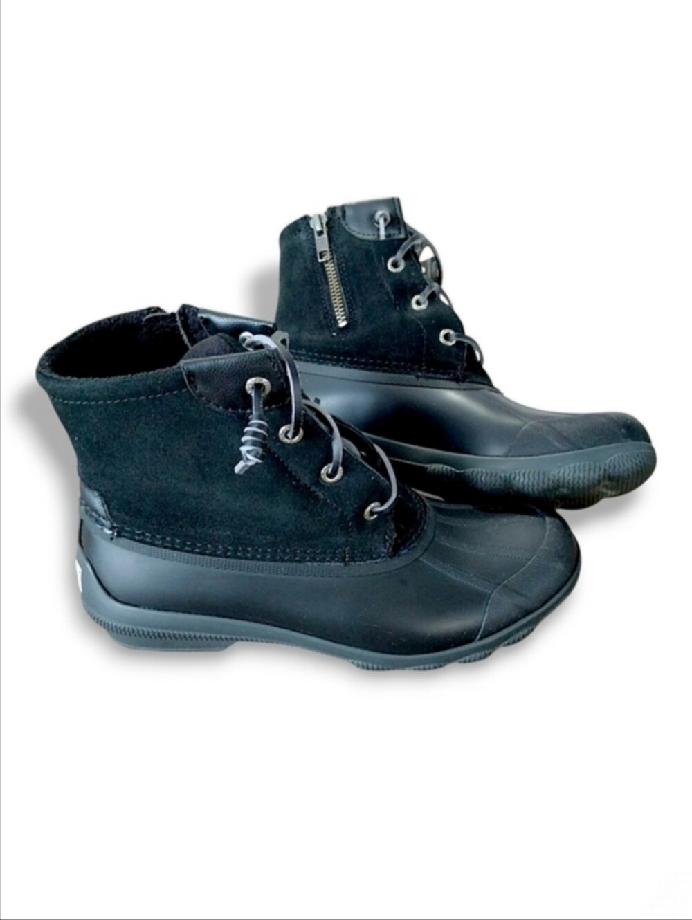 Sperry Women's Syren Gulf Black Suede Duck Boots